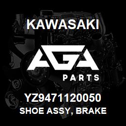 YZ9471120050 Kawasaki SHOE ASSY, BRAKE | AGA Parts