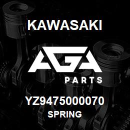 YZ9475000070 Kawasaki SPRING | AGA Parts