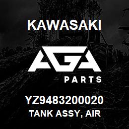 YZ9483200020 Kawasaki TANK ASSY, AIR | AGA Parts