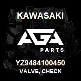 YZ9484100450 Kawasaki VALVE, CHECK | AGA Parts