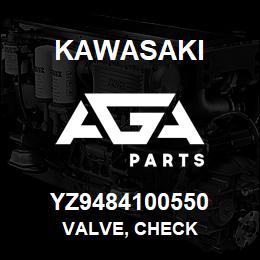 YZ9484100550 Kawasaki VALVE, CHECK | AGA Parts