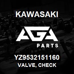 YZ9532151160 Kawasaki VALVE, CHECK | AGA Parts