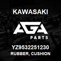 YZ9532251230 Kawasaki RUBBER, CUSHION | AGA Parts