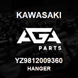 YZ9812009360 Kawasaki HANGER | AGA Parts