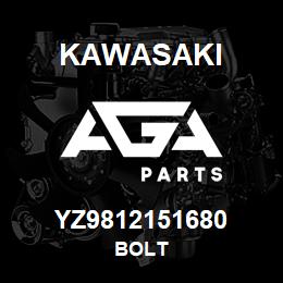 YZ9812151680 Kawasaki BOLT | AGA Parts