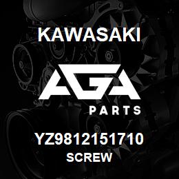 YZ9812151710 Kawasaki SCREW | AGA Parts