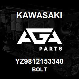 YZ9812153340 Kawasaki BOLT | AGA Parts