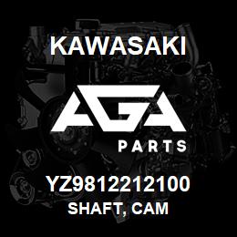 YZ9812212100 Kawasaki SHAFT, CAM | AGA Parts