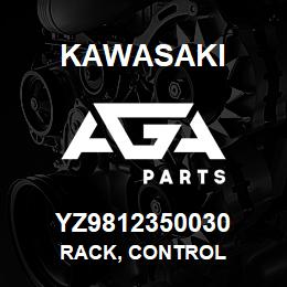 YZ9812350030 Kawasaki RACK, CONTROL | AGA Parts