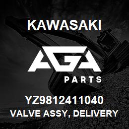 YZ9812411040 Kawasaki VALVE ASSY, DELIVERY | AGA Parts