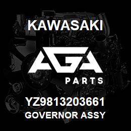 YZ9813203661 Kawasaki GOVERNOR ASSY | AGA Parts