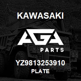 YZ9813253910 Kawasaki PLATE | AGA Parts