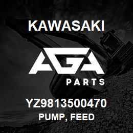 YZ9813500470 Kawasaki PUMP, FEED | AGA Parts