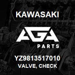 YZ9813517010 Kawasaki VALVE, CHECK | AGA Parts