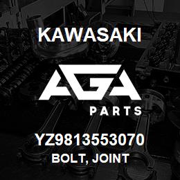 YZ9813553070 Kawasaki BOLT, JOINT | AGA Parts