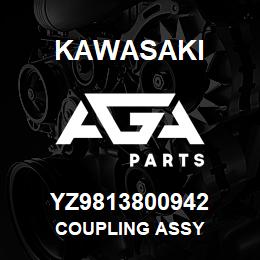 YZ9813800942 Kawasaki COUPLING ASSY | AGA Parts