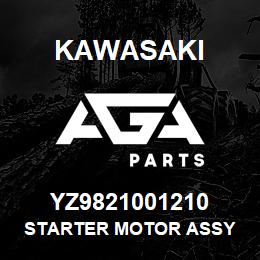 YZ9821001210 Kawasaki STARTER MOTOR ASSY | AGA Parts