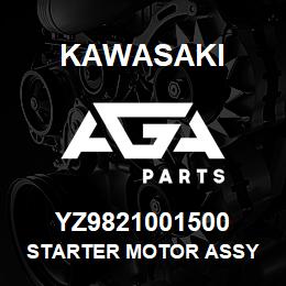 YZ9821001500 Kawasaki STARTER MOTOR ASSY | AGA Parts