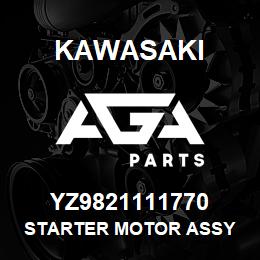 YZ9821111770 Kawasaki STARTER MOTOR ASSY | AGA Parts