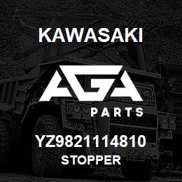 YZ9821114810 Kawasaki STOPPER | AGA Parts