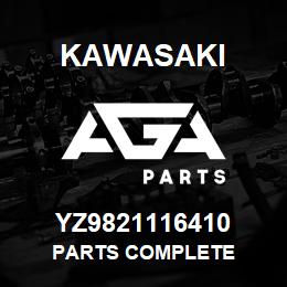 YZ9821116410 Kawasaki PARTS COMPLETE | AGA Parts