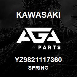 YZ9821117360 Kawasaki SPRING | AGA Parts