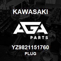 YZ9821151760 Kawasaki PLUG | AGA Parts