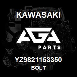 YZ9821153350 Kawasaki BOLT | AGA Parts