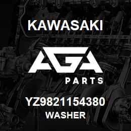 YZ9821154380 Kawasaki WASHER | AGA Parts