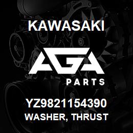 YZ9821154390 Kawasaki WASHER, THRUST | AGA Parts