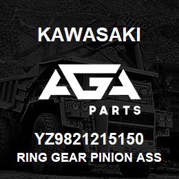 YZ9821215150 Kawasaki RING GEAR PINION ASSY | AGA Parts