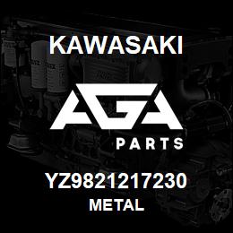 YZ9821217230 Kawasaki METAL | AGA Parts