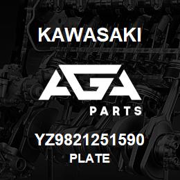 YZ9821251590 Kawasaki PLATE | AGA Parts