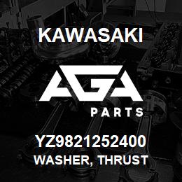 YZ9821252400 Kawasaki WASHER, THRUST | AGA Parts