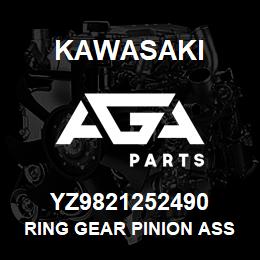 YZ9821252490 Kawasaki RING GEAR PINION ASSY | AGA Parts