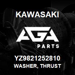 YZ9821252810 Kawasaki WASHER, THRUST | AGA Parts