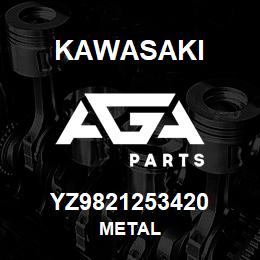 YZ9821253420 Kawasaki METAL | AGA Parts