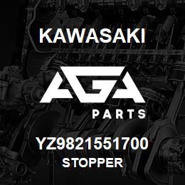 YZ9821551700 Kawasaki STOPPER | AGA Parts