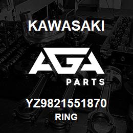 YZ9821551870 Kawasaki RING | AGA Parts