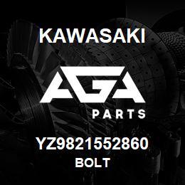 YZ9821552860 Kawasaki BOLT | AGA Parts