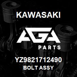 YZ9821712490 Kawasaki BOLT ASSY | AGA Parts