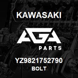 YZ9821752790 Kawasaki BOLT | AGA Parts