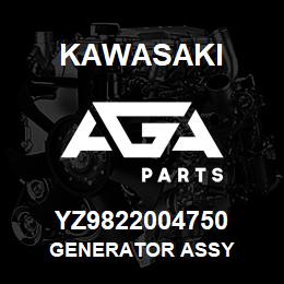 YZ9822004750 Kawasaki GENERATOR ASSY | AGA Parts