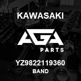 YZ9822119360 Kawasaki BAND | AGA Parts