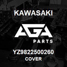 YZ9822500260 Kawasaki COVER | AGA Parts