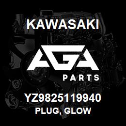 YZ9825119940 Kawasaki PLUG, GLOW | AGA Parts