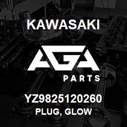 YZ9825120260 Kawasaki PLUG, GLOW | AGA Parts