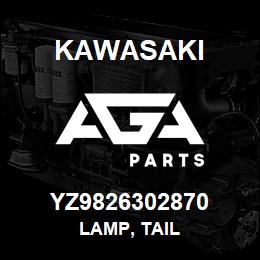 YZ9826302870 Kawasaki LAMP, TAIL | AGA Parts