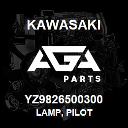 YZ9826500300 Kawasaki LAMP, PILOT | AGA Parts