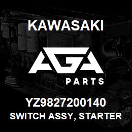 YZ9827200140 Kawasaki SWITCH ASSY, STARTER | AGA Parts